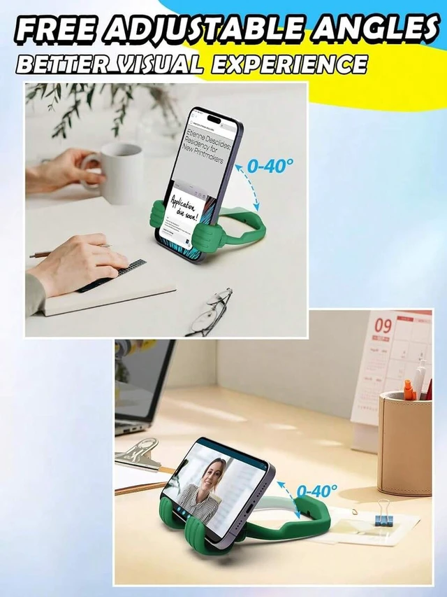 Alt view image 4 of 6 - Bks Desktop Phone Stand Holder Cute Funny Gadgets Gifts For Dad Husband Wife Teens Easter Basket Stuffers