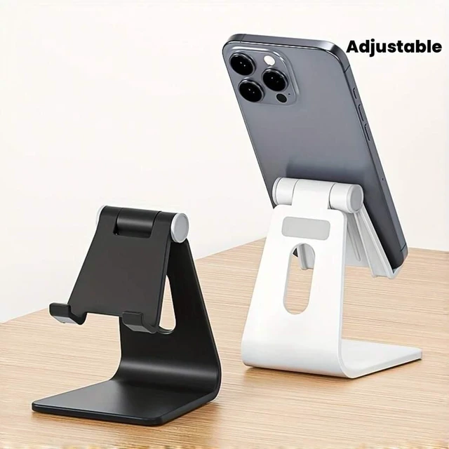 Alt view image 3 of 7 - Bks Foldable Phone Stand With Clip Holder - Adjustable Desktop Cradle Dock For iPhone Samsung Switch All Phones