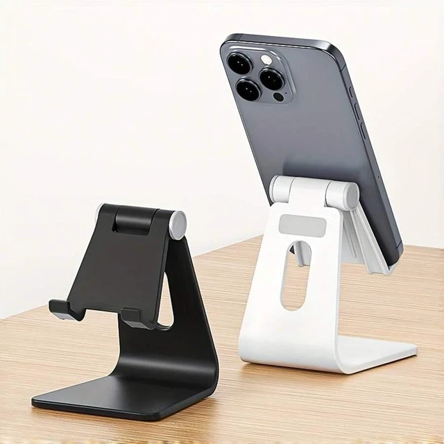 Alt view image 5 of 7 - Bks Foldable Phone Stand With Clip Holder - Adjustable Desktop Cradle Dock For iPhone Samsung Switch All Phones