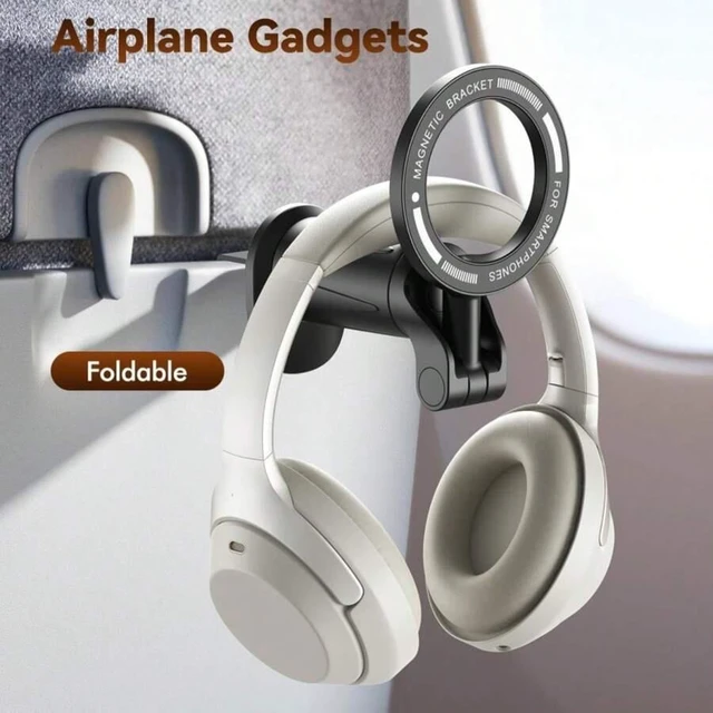 Alt view image 7 of 7 - Bks Adjustable Handlebar Phone Stand Rotating Bracket Fioenna Airplane Travel Essentials Phone Holder For Magsafe Universal 360 Degree Rotation Airplane Gadgets Phone Mount For Flight Europe Vacation