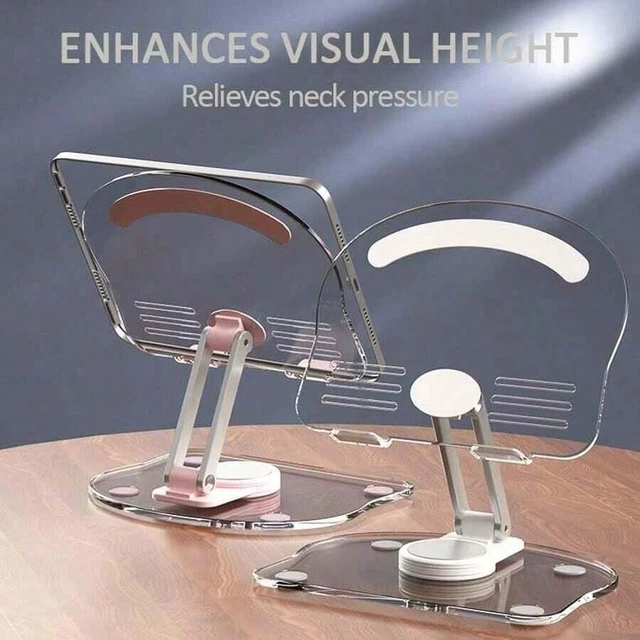 Main image of Bks 360 Degree Rotating Mobile Tablet Stand, Adjustable Foldable Desktop Holder Base, Multi-Angle Non-Slip Silicone Base, Portable for Android Phone