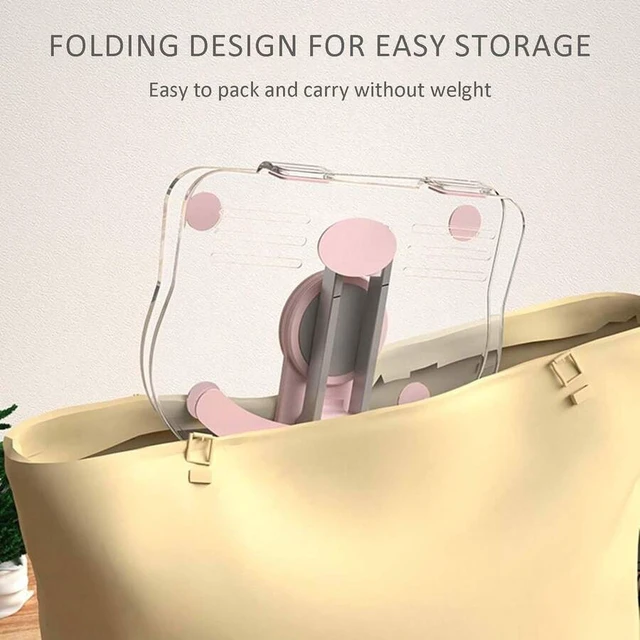 Alt view image 4 of 6 - Bks 360 Degree Rotating Mobile Tablet Stand, Adjustable Foldable Desktop Holder Base, Multi-Angle Non-Slip Silicone Base, Portable for Android Phone