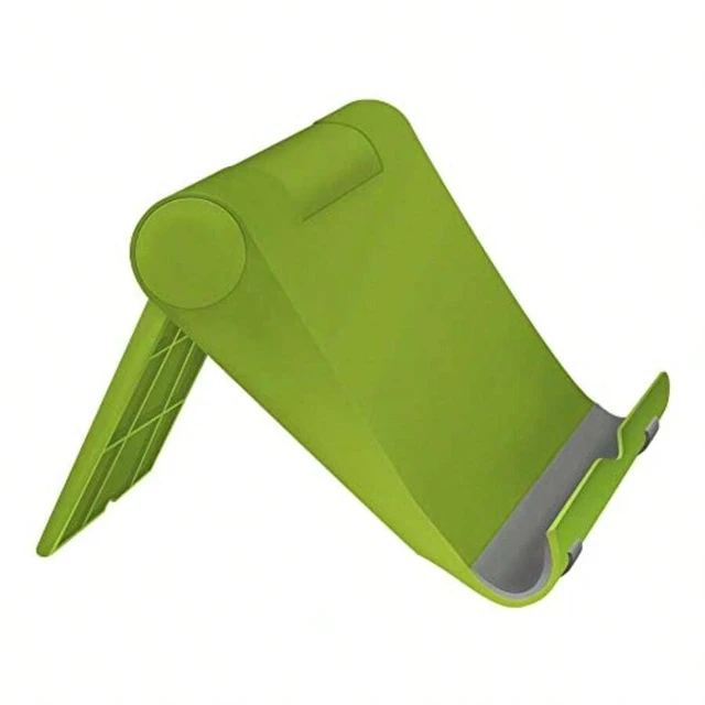 Alt view image 2 of 7 - Bks Adjustable Cell Phone Stand For Desk Portable Holder With 270 Rotation Silicone Base Green
