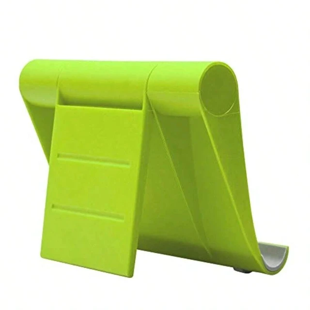 Alt view image 4 of 7 - Bks Adjustable Cell Phone Stand For Desk Portable Holder With 270 Rotation Silicone Base Green