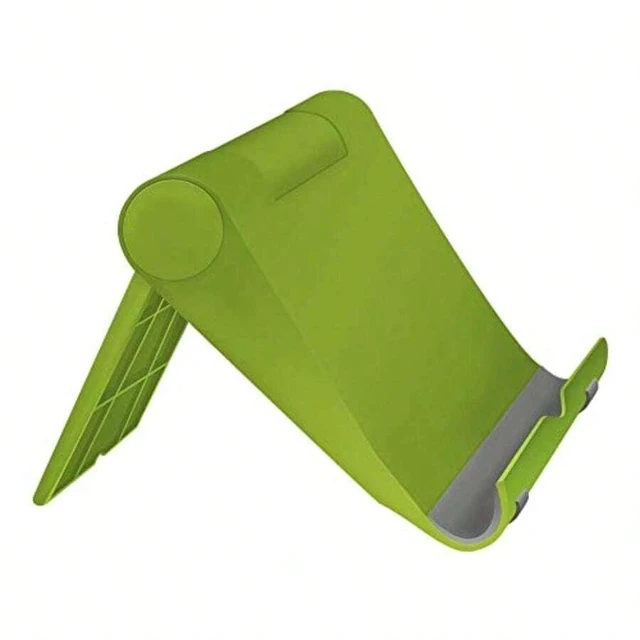 Main image of Bks Adjustable Cell Phone Stand For Desk Portable Holder With 270 Rotation Silicone Base Green