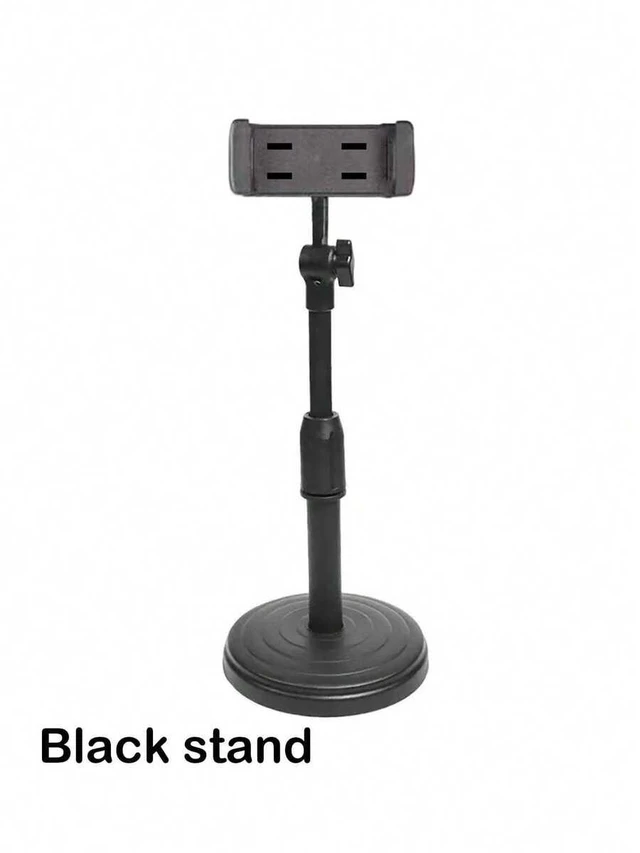 Alt view image 7 of 7 - Bks Adjustable Mobile Phone Live Streaming Tripod Portable Desktop Camera Stand Slouchy Bracket TV Broadcast Holder Heavy Duty Base