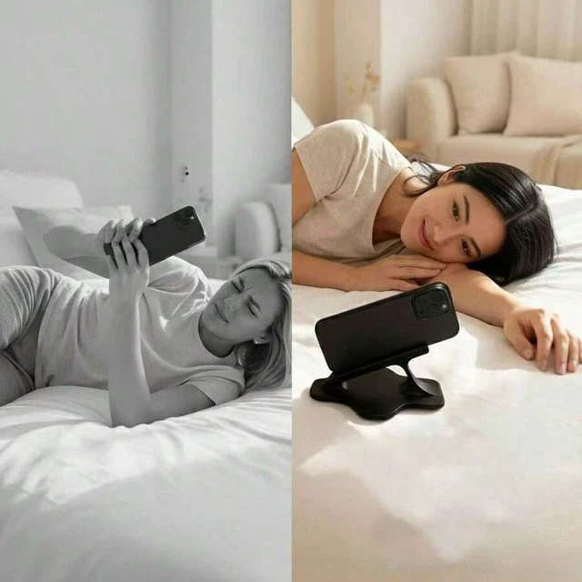 Alt view image 3 of 6 - Bks Bedside Phone Holder Stand Hands-Free Slouchy Support for Watching Videos in Bedroom pc