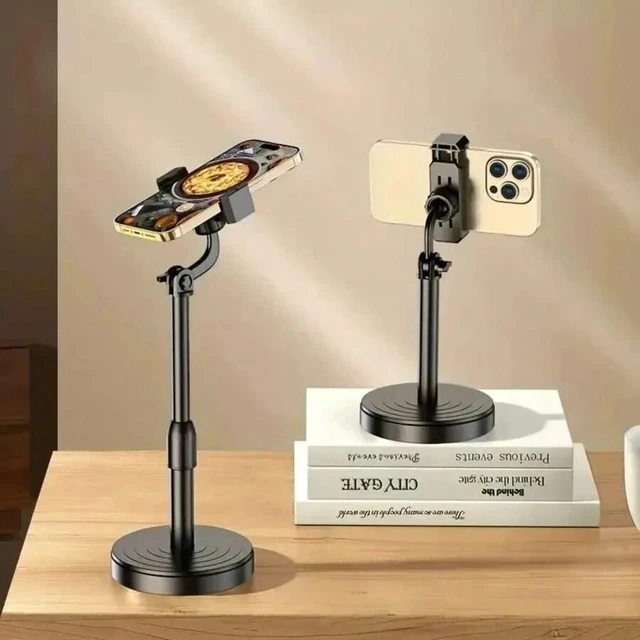 Alt view image 3 of 7 - Bks Adjustable Multi-Function Phone Stand, Telescopic Portable Live Streaming Holder