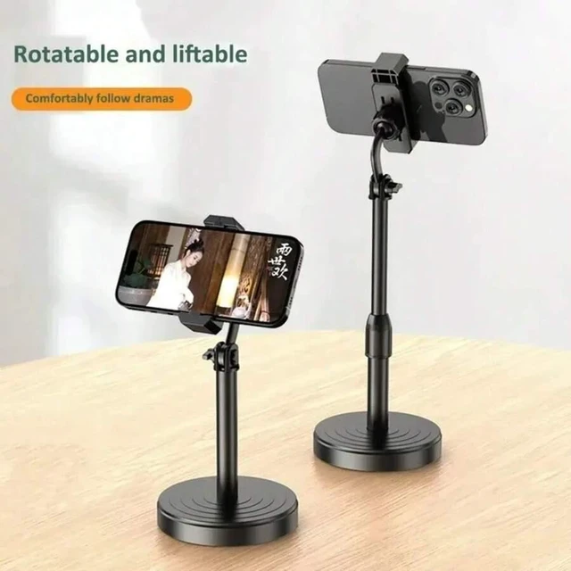 Alt view image 4 of 7 - Bks Adjustable Multi-Function Phone Stand, Telescopic Portable Live Streaming Holder