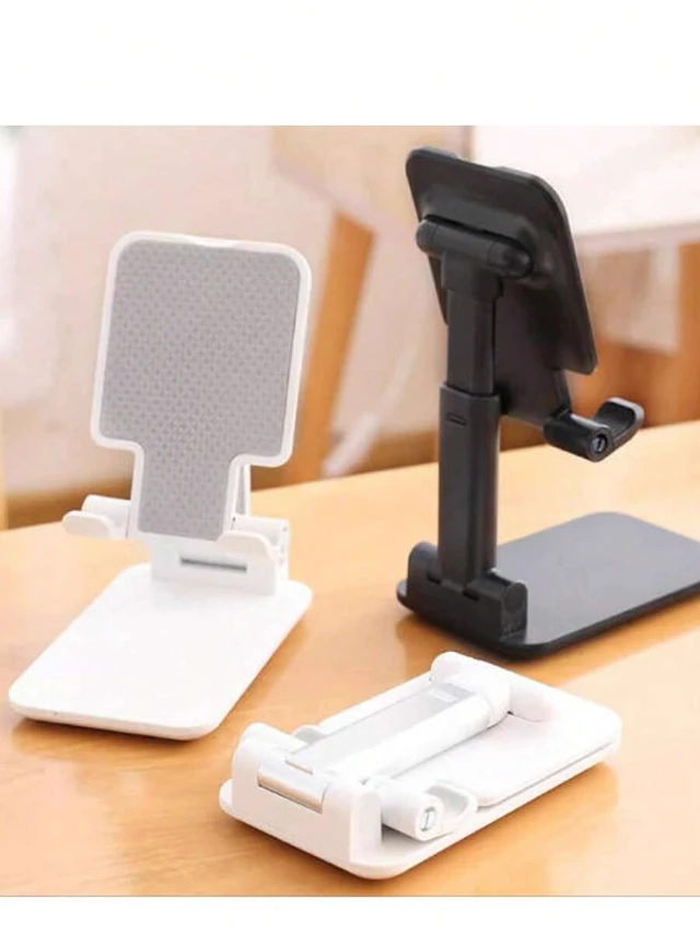 Alt view image 2 of 7 - Bks Foldable Adjustable Height Desk Phone Stand Portable Tabletop Holder Essential For Kitchen And Travel Compatible With All Smartphones