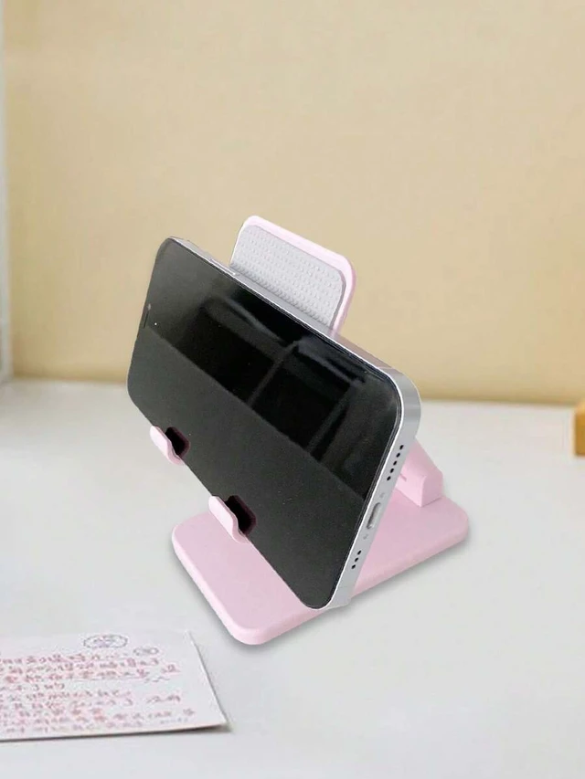 Alt view image 3 of 7 - Bks Foldable Adjustable Height Desk Phone Stand Portable Tabletop Holder Essential For Kitchen And Travel Compatible With All Smartphones