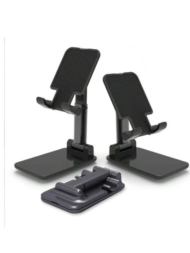 Alt view image 4 of 7 - Bks Foldable Adjustable Height Desk Phone Stand Portable Tabletop Holder Essential For Kitchen And Travel Compatible With All Smartphones