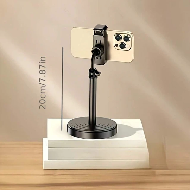 Main image of Bks Universal Phone Stand Adjustable Angle Ergonomic Design Durable Plastic Structure Stable Base Modern Minimalist Style Home Office Travel