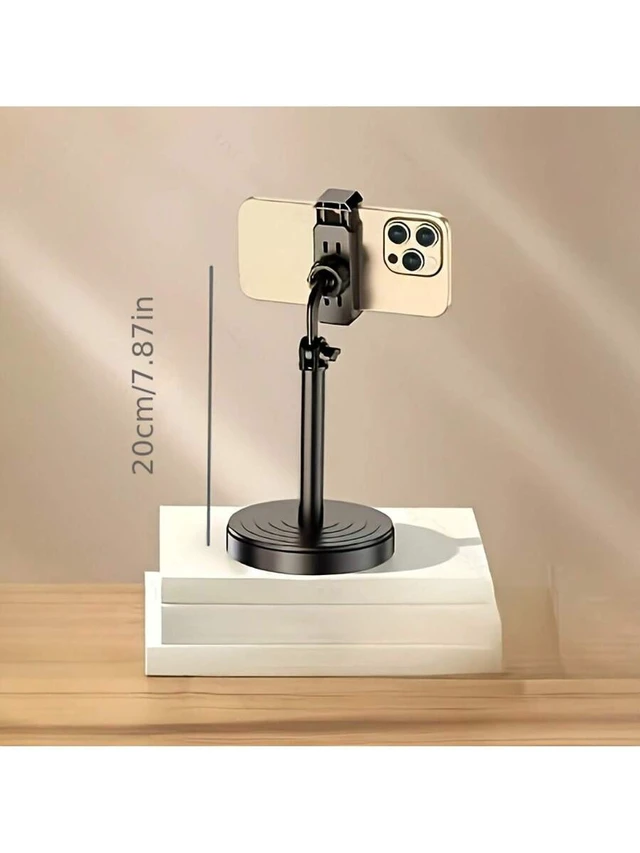 Alt view image 2 of 7 - Bks Universal Phone Stand Adjustable Angle Ergonomic Design Durable Plastic Structure Stable Base Modern Minimalist Style Home Office Travel