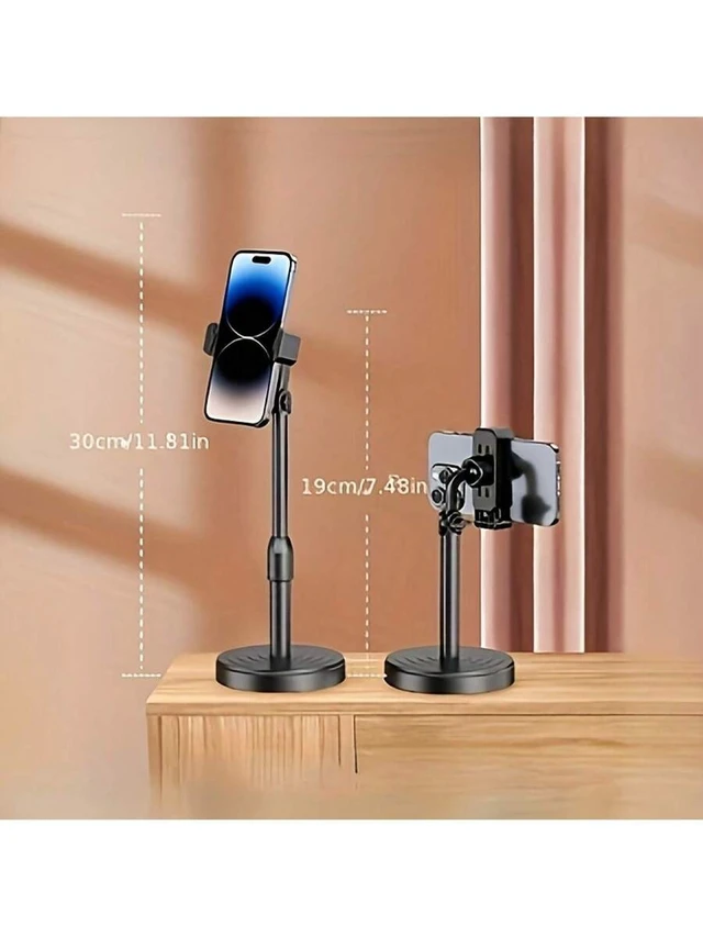 Alt view image 5 of 7 - Bks Universal Phone Stand Adjustable Angle Ergonomic Design Durable Plastic Structure Stable Base Modern Minimalist Style Home Office Travel