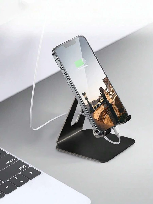 Alt view image 6 of 7 - Bks Acrylic Cell Phone Stand Portable Clear Holder For Desk Android Smartphones Pad Tablets Home Office School Back To School