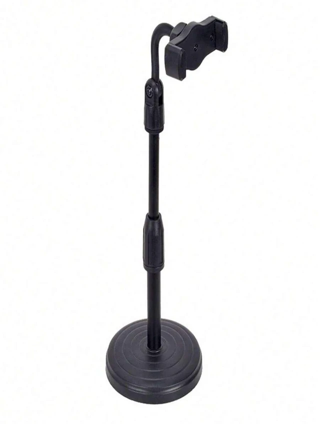Main image of Bks Desktop Phone Holder, 360° Rotatable & Retractable Lazy Stand, Adjustable Live Streaming Bracket For IPhone Samsung Xiaomi