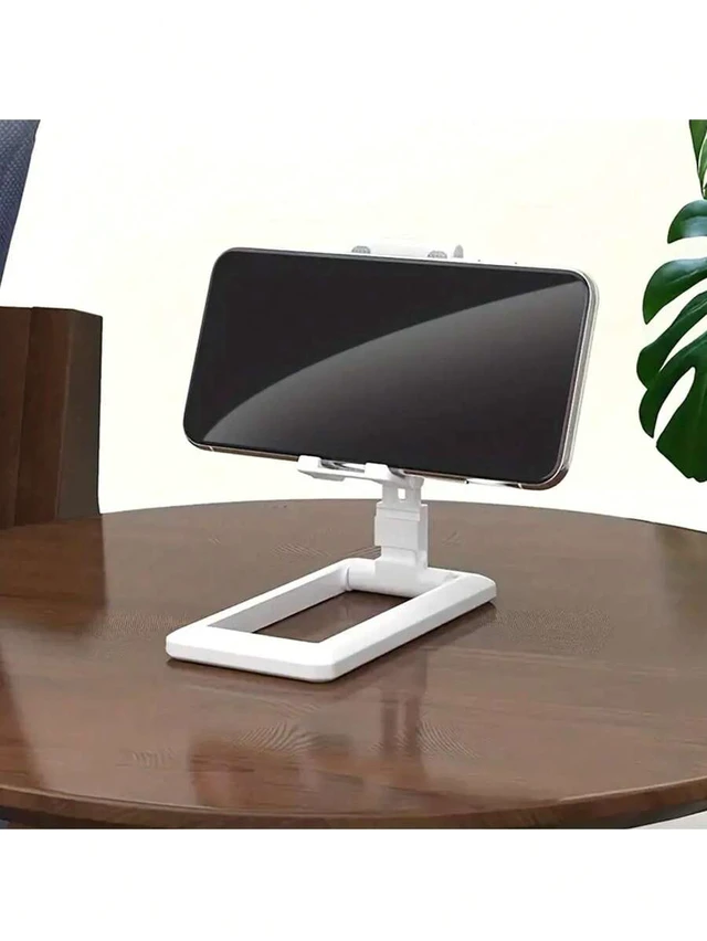 Alt view image 2 of 7 - Bks Slouchy Folding Phone Stand Height Adjustable Deformable Desktop Holder Compatible With iPhone Android Tablet