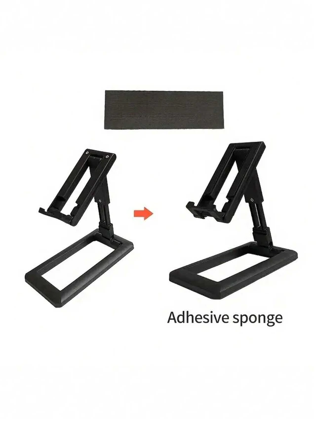 Alt view image 5 of 7 - Bks Slouchy Folding Phone Stand Height Adjustable Deformable Desktop Holder Compatible With iPhone Android Tablet