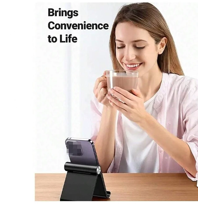 Alt view image 4 of 7 - Bks Plastic Creative Folding Phone Stand Desktop Tablet Holder Support Frame for Mobile Devices