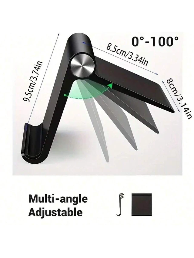 Alt view image 2 of 7 - Bks Plastic Creative Folding Phone Stand Desktop Tablet Holder Support Frame for Mobile Devices