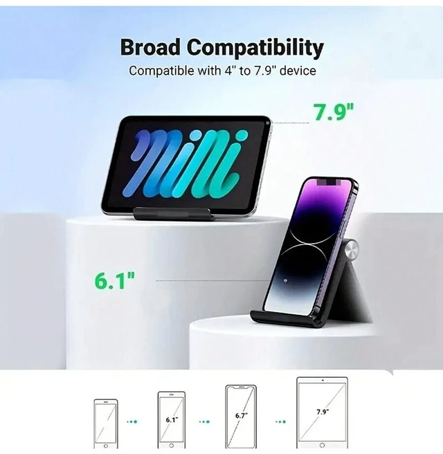 Alt view image 6 of 7 - Bks Plastic Creative Folding Phone Stand Desktop Tablet Holder Support Frame for Mobile Devices