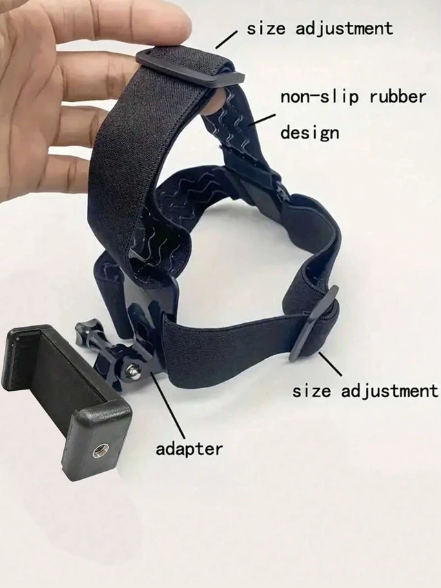Alt view image 3 of 7 - Bks Adjustable Head-Mounted Phone Stand With Fixed Snap Camera Mount For iPhone Android Devices Hands-Free Viewing