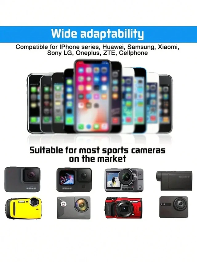 Alt view image 7 of 7 - Bks Adjustable Head-Mounted Phone Stand With Fixed Snap Camera Mount For iPhone Android Devices Hands-Free Viewing