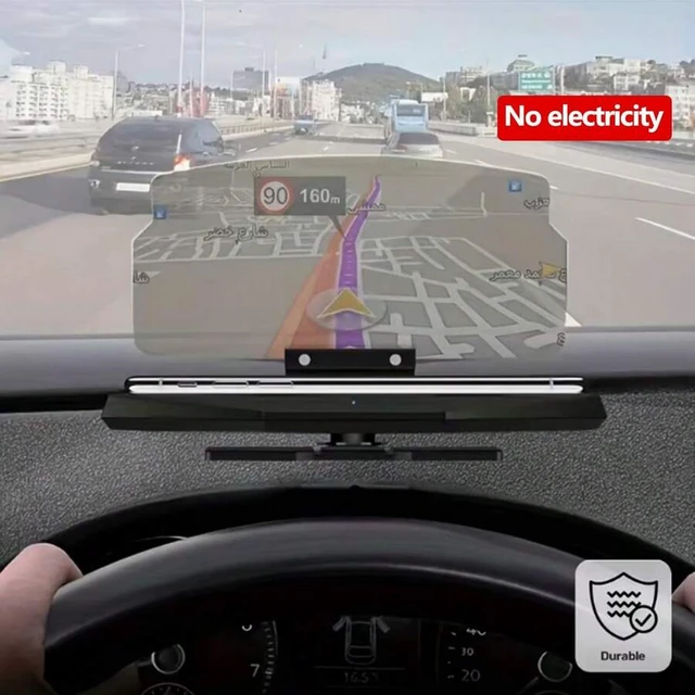 Alt view image 3 of 7 - Bks Foldable Portable Car HUD Phone Holder Navigation Bracket Driving Head-Up Display Auto Accessories Smartphone Stand Non-Chargeable