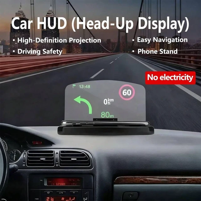 Alt view image 4 of 7 - Bks Foldable Portable Car HUD Phone Holder Navigation Bracket Driving Head-Up Display Auto Accessories Smartphone Stand Non-Chargeable