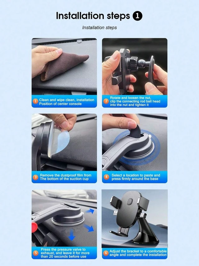 Alt view image 7 of 7 - Bks Car Dashboard Phone Holder, Compact Gravity Mount Stable Stand for Mobile Devices Convenient