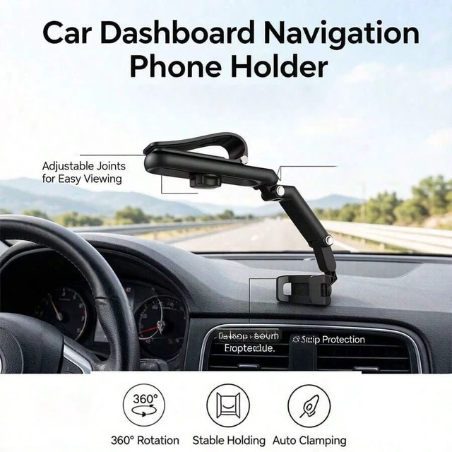 Alt view image 2 of 7 - Bks Universal Car Sun Visor Rearview Mirror Phone Mount Adjustable Anti-Shake Navigation Holder Clip On Stand Bracket For All Smartphones Vehicles