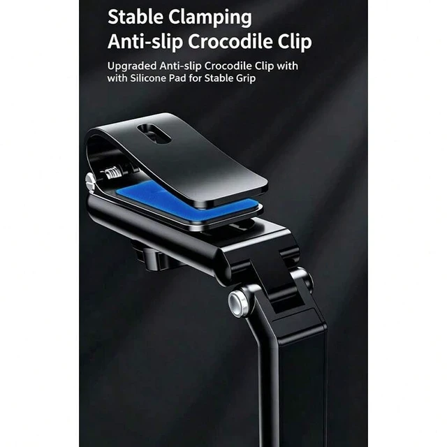 Alt view image 5 of 7 - Bks Universal Car Sun Visor Rearview Mirror Phone Mount Adjustable Anti-Shake Navigation Holder Clip On Stand Bracket For All Smartphones Vehicles