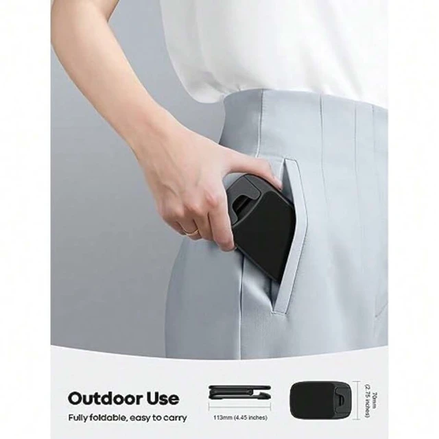 Alt view image 7 of 7 - Bks Height Adjustable Foldable Mobile Phone Stand, Portable Desktop Holder for iPhone 17 16 15 14 13 12 11 Pro Max Plus Air Galaxy S25 Office Gift