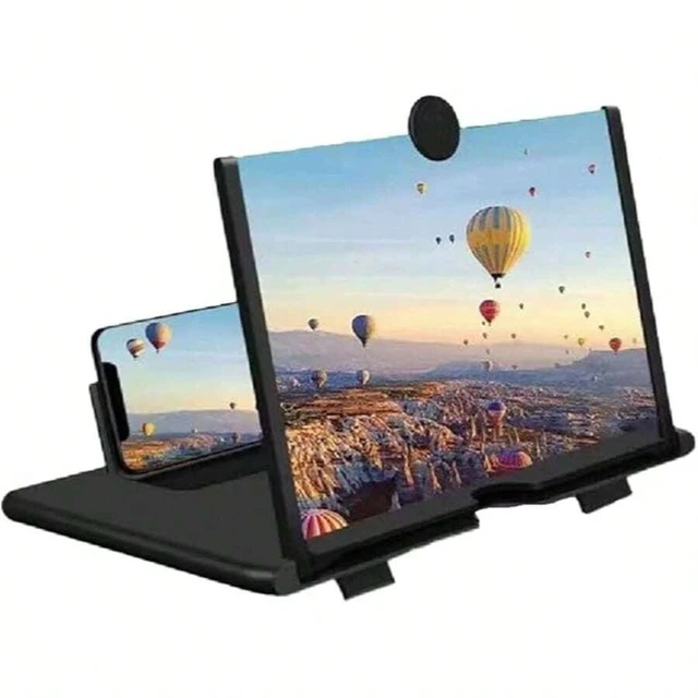 Alt view image 7 of 7 - Bks Adjustable Solid Color Screen Magnifier Stand 10 Inch HD Projector Enlarger For Cell Phone Mobile Device Foldable Amplifier Compatible With All Phones