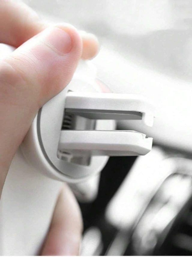 Alt view image 4 of 7 - Bks Car Phone Holder Gravity Air Vent Mount Leather Texture Universal Smartphone Stand Slouchy