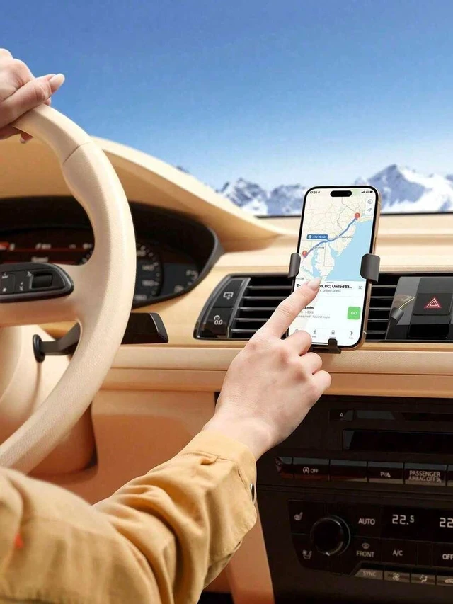 Alt view image 2 of 5 - Bks Universal Car Phone Holder Air Vent Mount Stand for iPhone Samsung