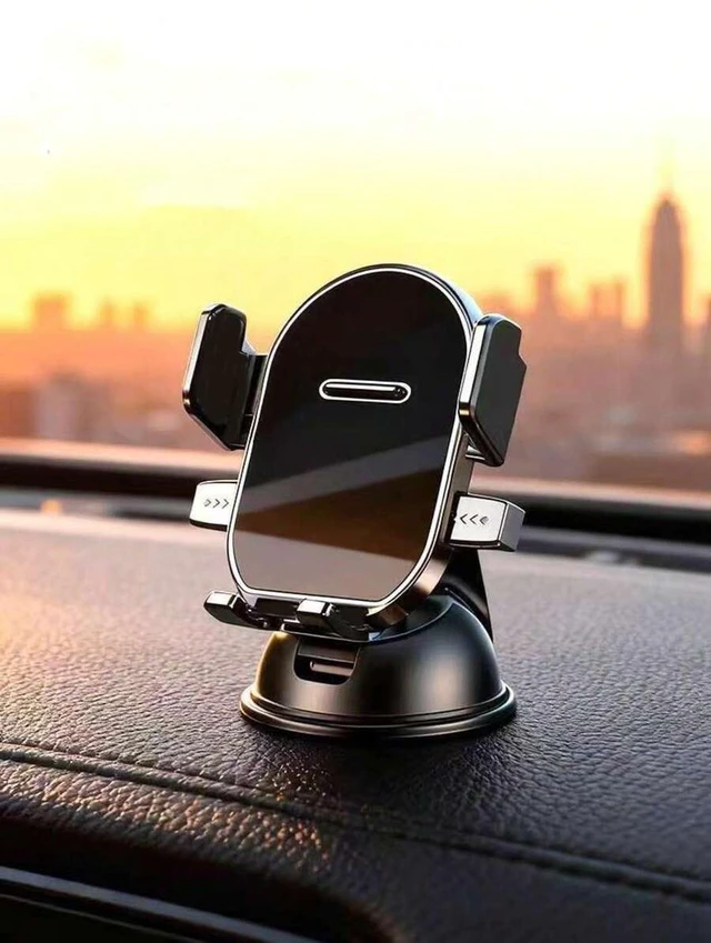 Main image of Bks 360 Adjustable Suction Cup Car Phone Holder, Dashboard Mount for Horizontal Vertical Screens, Strong Grip Auto-Lock Shock-Proof Stand