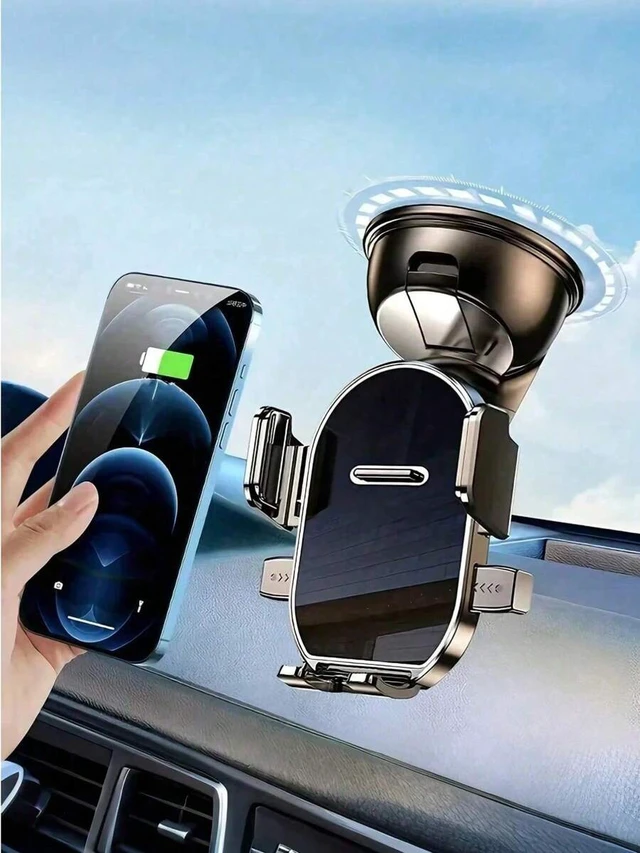 Alt view image 5 of 7 - Bks 360 Adjustable Suction Cup Car Phone Holder, Dashboard Mount for Horizontal Vertical Screens, Strong Grip Auto-Lock Shock-Proof Stand