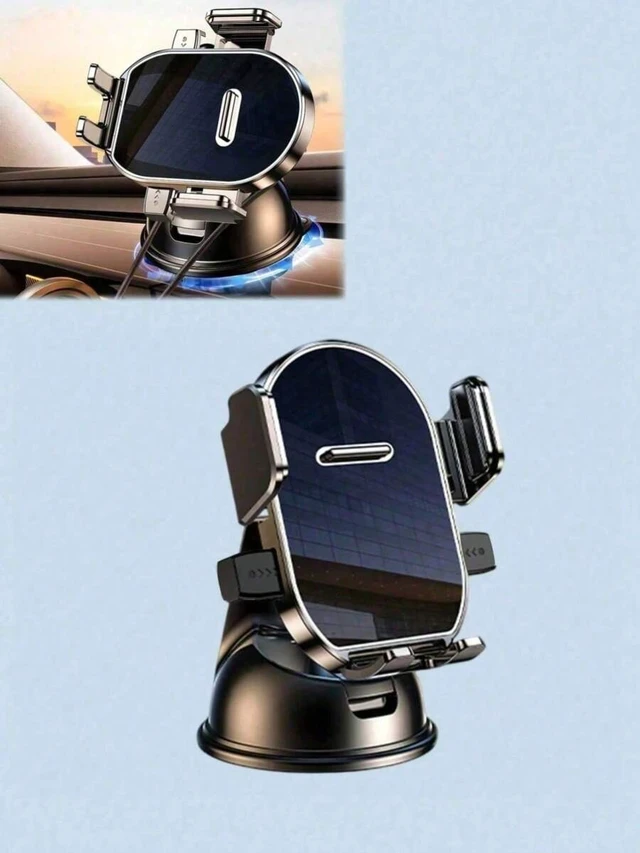 Alt view image 7 of 7 - Bks 360 Adjustable Suction Cup Car Phone Holder, Dashboard Mount for Horizontal Vertical Screens, Strong Grip Auto-Lock Shock-Proof Stand