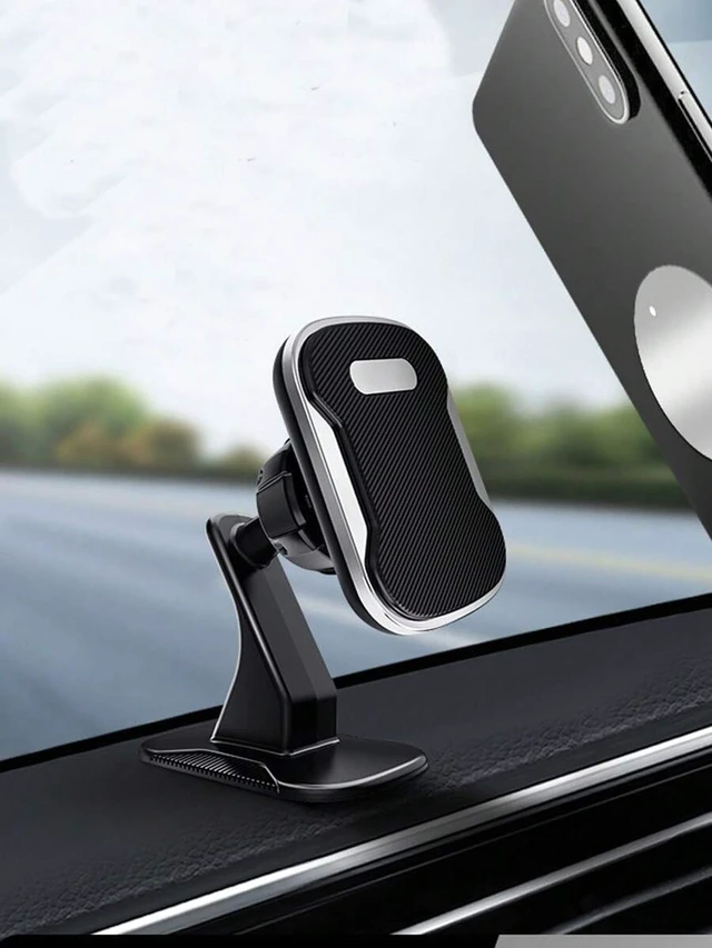 Alt view image 6 of 6 - Bks Car Magnetic Phone Holder Universal Dashboard Mount Multi-Function Adhesive Stand Center