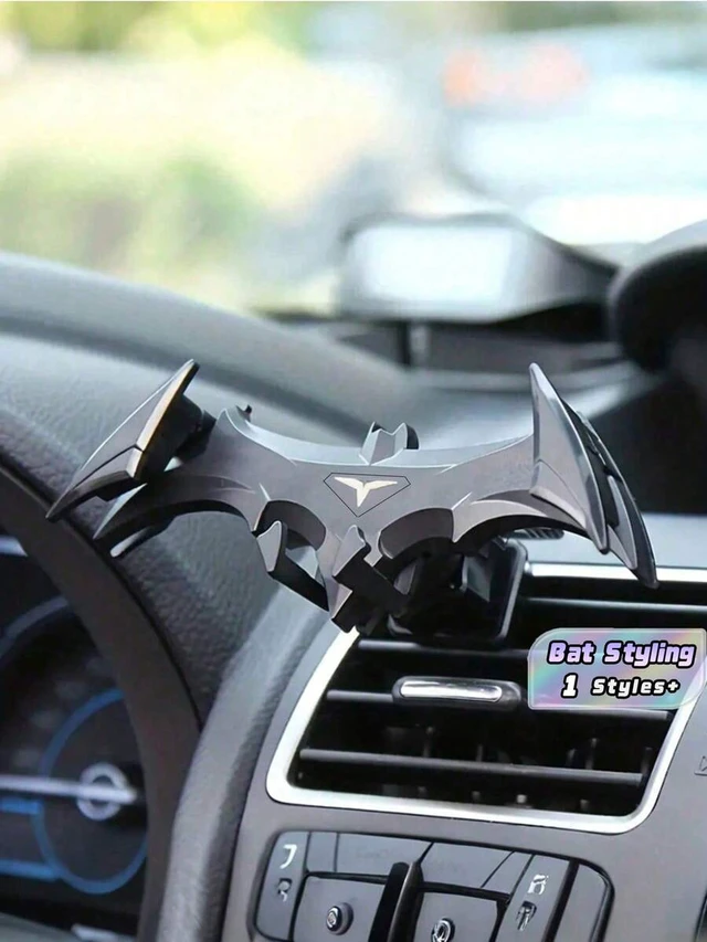 Alt view image 2 of 7 - Bks Stylish Bat Shaped Gravity Car Phone Holder Creative Air Vent Mount Auto Accessory Gift For iPhone Android
