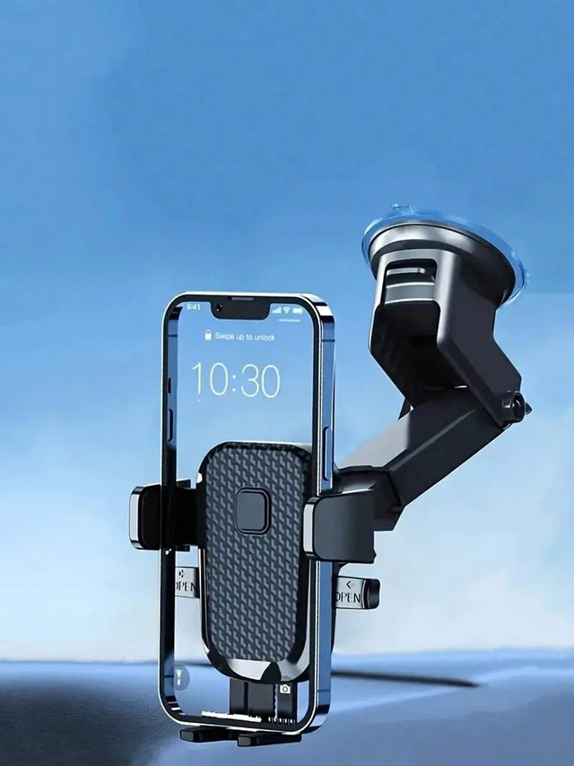 Alt view image 3 of 7 - Bks Car Phone Holder Adjustable Windshield Dashboard Cradle Suction Cup Stand Universal Compatible With iPhone Android