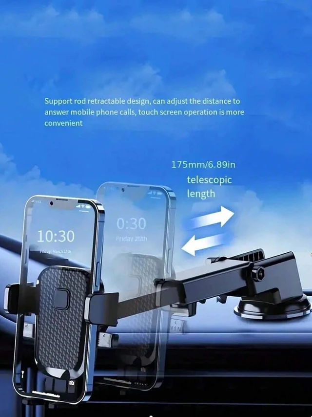 Alt view image 7 of 7 - Bks Car Phone Holder Adjustable Windshield Dashboard Cradle Suction Cup Stand Universal Compatible With iPhone Android