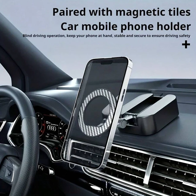 Alt view image 4 of 7 - Bks 3-In-1 Magnetic Phone Holder for Gym, 20X N52 Magnets, Adjustable Foldable Stand with Tray Clip, ABS Construction, Compatible with iPhone 17 Pro Max and Modern Phones