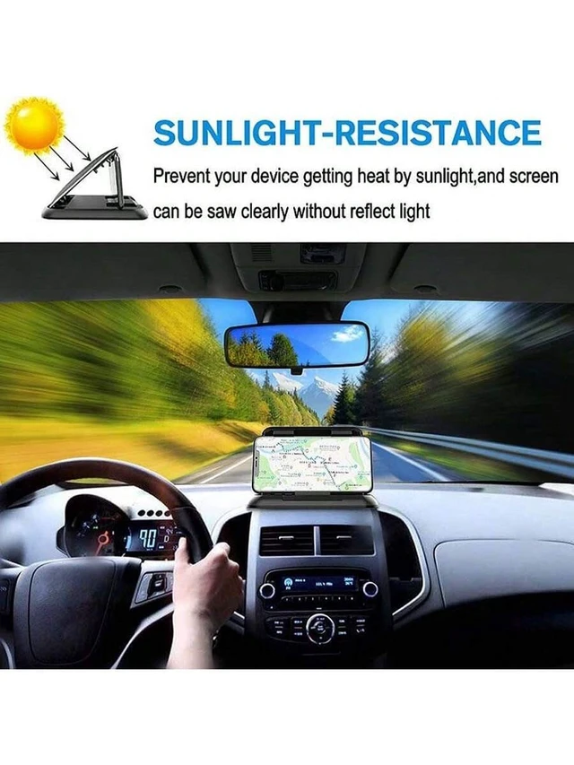 Alt view image 2 of 7 - Bks Car Dashboard Phone Holder Non Slip Pad For Various Dashboards Slip Free Desk Stand Compatible IPhone Samsung Android GPS