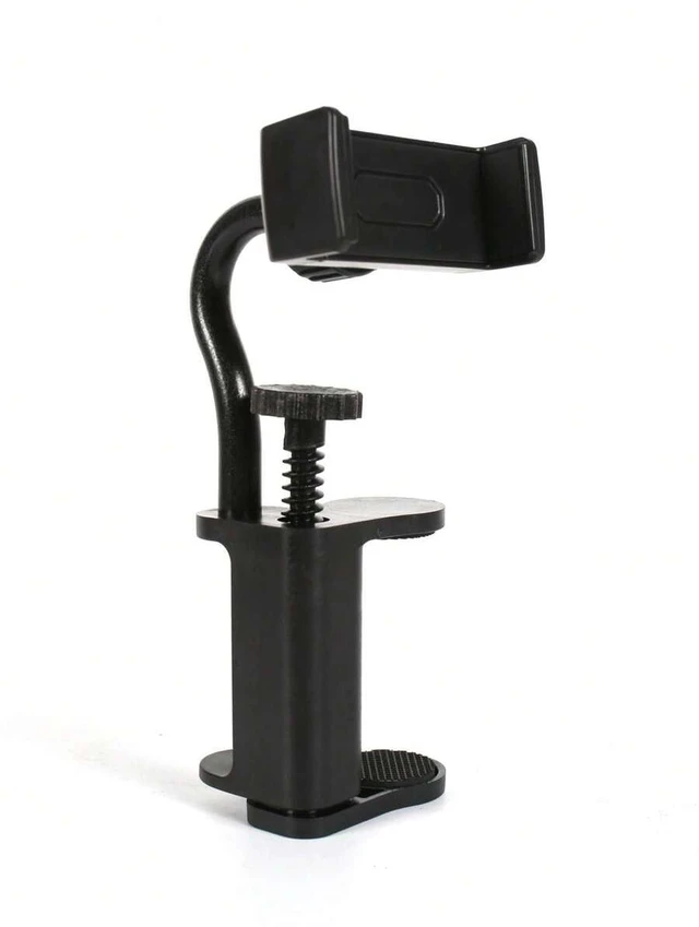 Main image of Bks Acoustic Guitar Fretboard Phone Holder Stand, Black Selfie Tripod Mount for Smartphone