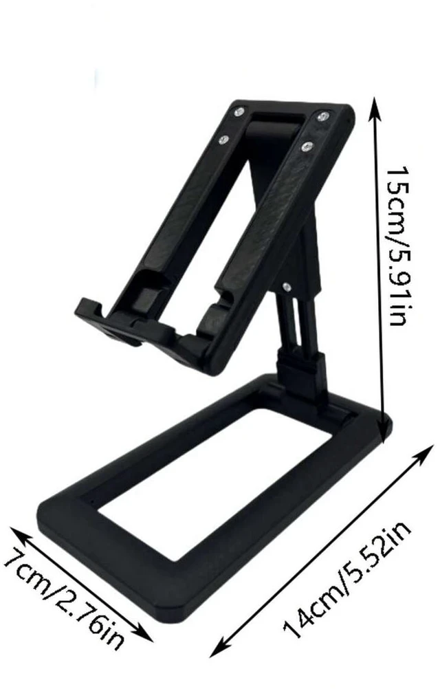 Alt view image 5 of 6 - Bks Foldable Adjustable Desk Phone Stand Holder Compatible With iPhone Android Devices Desktop Mount Gift