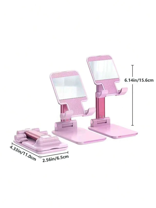 Alt view image 3 of 7 - Bks Foldable Phone Holder Stand Compatible With iPhone Android Desktop Mount Gift for Birthday Family Friends