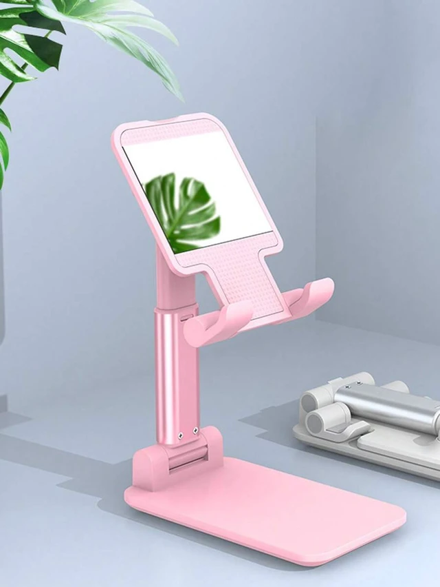 Alt view image 5 of 7 - Bks Foldable Phone Holder Stand Compatible With iPhone Android Desktop Mount Gift for Birthday Family Friends